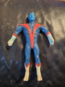 Marvel Nightcrawler Toy Superheroes 1991 figura de goma de 6"" dañada, sin cola - Imagen 1 de 15
