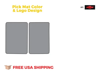 FITS 1988-1998 Chevrolet C3500 Reg Cab Floor Mat 2pc Cutpile - Image 1 of 4