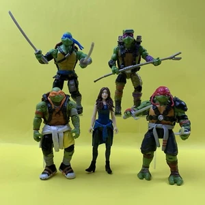 TEENAGE MUTANT NINJA TURTLES TMNT MOVIE ACTION FIGURE LOT APRIL O’NEIL SLIME LEO - Picture 1 of 24