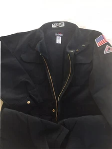 Bulwark Navy Blue Nomex IIIA FR Coverall 44 Regular CNB6NV HRC-1 No Flag - Picture 1 of 12