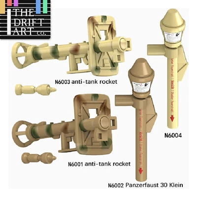 MOC WW2 German Military Anti Tank Cannon Gun For LEGO Building Blocks Brick Toy - Image 1 of 4