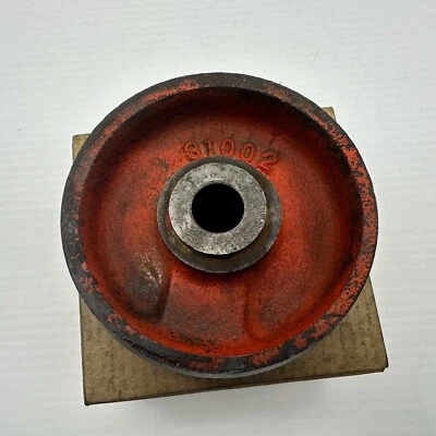 Винтажный Hein Werner передний домкрат чугунное колесо сделано в США для модели O'Boy 1 1/4 T - Изображение 1 из 4