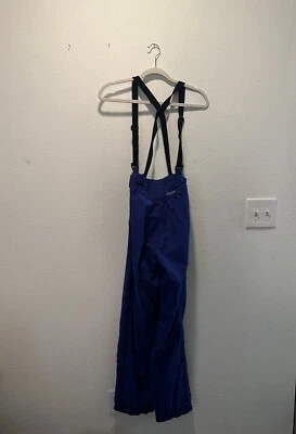 Pantalones de esquí Patagonia morados con tirantes snowboard talla 8 nieve Foto 1 de 4