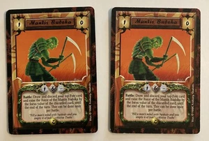 Mantis Budoka (2) L5R Legend of the Five Rings CCG Forbidden Knowledge 1996 - Picture 1 of 1