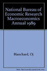 NBER Macroeconomics Annual, 1989 Hardcover