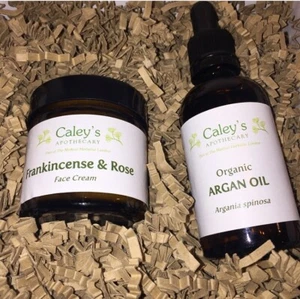 Time for Beauty Gift Set. Frankincense & Rose Face Cream ,Organic Argan Oil 50ml - Picture 1 of 3
