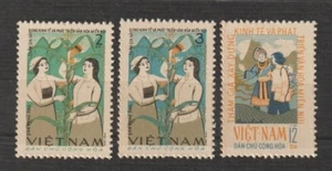 1965 Nordvietnam Briefmarken Wirtschaft & Kultur Scott # 333 - 335 postfrisch - Bild 1 von 1
