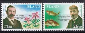 Iceland 1989 Yvert 663/64 Fauna Fish Flowers MNH VF - Picture 1 of 1
