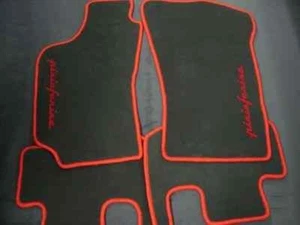 Fussmatten für Fiat coupe+turbo Autoteppiche schw/rot - Bild 1 von 1