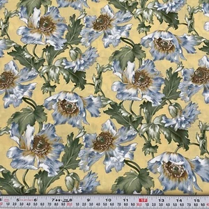 Michael Miller Nouvelle Poppy Floral Cotton Fabric HALF YARD Remnant 18" x 43" - Picture 1 of 2