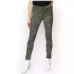 Social Standard Womens High Rise Skinny Ankle Jeans in Prosperity Camo 12/31 - Picture 1 of 8
