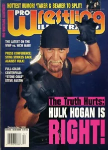 HULK HOGAN Pro Wresting Illustrated Magazine December 1996 STEVE AUSTIN Poster - Picture 1 of 1