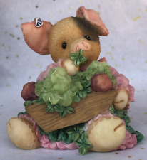 Enesco This Little Piggy "Sow Lucky" Pig Figurine 299871 Vintage 3" TLP 1997