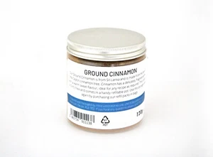 Ground Cinnamon 120g Pot - Selected for the Best Quality - Premium Food Grade - Picture 1 of 5