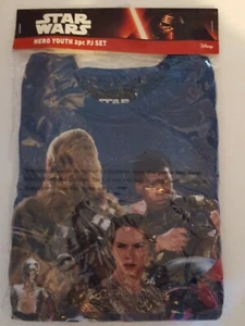 Star Wars Force Awaken Hero - Long Sleeve 2 Pc PJ Set - Blue - Size XS (4) - New - Picture 1 of 2
