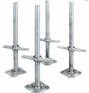 24 Zoll x 1-1/2 Zoll Stahl Nivelliergerüst Schraube Wagenheber 4er-Pack - Bild 1 von 1