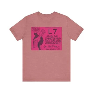 L7 Green Day Voodoo Glow Skulls 5/5/1990 924 Gilman St. Concert Reprint Shirt - Picture 1 of 49