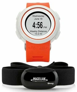 NEW Magellan Echo Smart + HRM Sports Fitness Watch Orange/White Bluetooth Droid - Picture 1 of 4