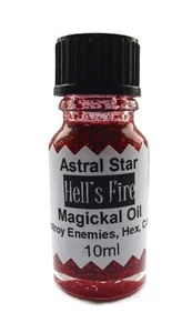 Hell's Fire Magickal Oil Destroy Enemies Evil Demons Negativity Ritual Oil - Picture 1 of 1