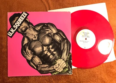 U.K. SQUEEZE S/T RED VINYL LP 1978 A&M SP-4687 self-titled uk red wax rare album - Image 1 of 4