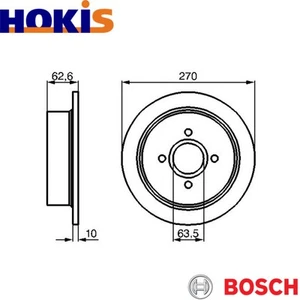 2x BRAKE DISC 0 986 478 672 FOR FORD ESCORT/V/Convertible/Turnier/VI/Express - Picture 1 of 6