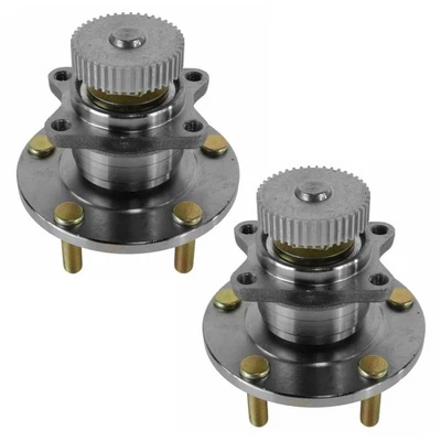 Rear Wheel Hubs & Bearings Pair Set of 2 NEW for Chrysler Mitsubishi 2WD w/ ABS - Image 1 of 4