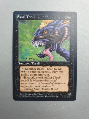 Basal Thrull, MTG Fallen Empires (1994) Common Black Creature NM - Image 1 of 2