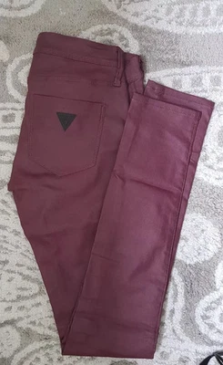 Mujer Guess Super Skinny Elástico Jegging Metálico Talla 28/32 NUEVO Foto 1 de 4