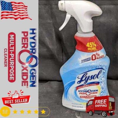 Lysol Limpiador Peróxido de Hidrógeno Limpiador Multiusos Spray, Cítrico, 32 Fl Oz Foto 1 de 4