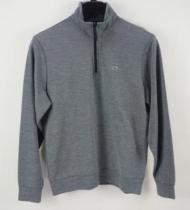 Nuevo Suéter Suéter Vineyard Vines Broadfield 1/4 Cremallera Tejido Para Hombres Pequeño Azul Marino - Imagen 1 de 9
