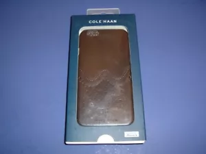 Cole Haan Genuine Leather Case Cover iPhone 6 Dark Roast CHRM71025 - Picture 1 of 1