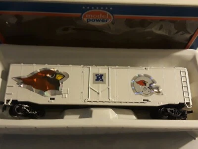 Model Power NFL Team Arizona Cardinal's 50' Plugged Door Box Car New - Image 1 of 4