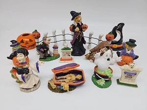 Vintage 13 Stck. Midwest Cannon Falls Halloween Figuren & andere Keramik Harz Mini Set - Bild 1 von 20