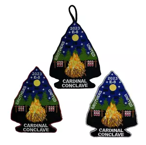 Lotto di 3 toppe 2023 E8 SR7B OA Conclave North Carolina Lodge - Foto 1 di 2