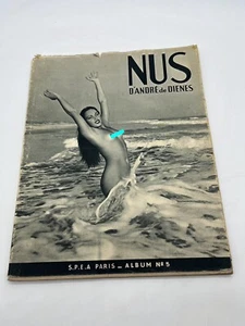 NUS PARIS RARE EDITION ALBUM N5 PAR ANDRÉ DE DIENES PHOTO NUE NOIR ET BLANC 30’ - Picture 1 of 8