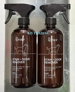 (2-Pk) The Spruce ~Enzyme-Based PET STAIN ODOR REMOVER Fresh Neroli Apple Orchid - Picture 1 of 3