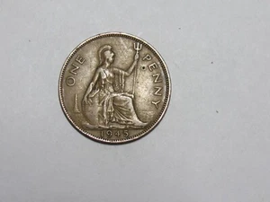 Old Great Britain Coin - 1945 Penny - Circulated - Picture 1 of 2