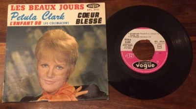 45 7" FRENCH EP PETULA CLARK LES BEAUX JOURS 1st SLEEVE - Image 1 of 2