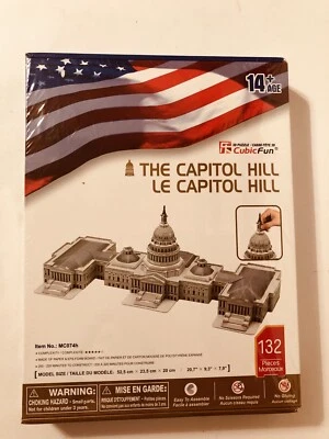 NEW Cubic Fun 3D puzzle - The Capitol Hill - 132 pcs, age 14+ - Image 1 of 2