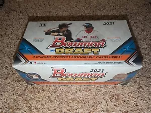 Bowman Draft 2021 béisbol Jumbo Hobby Box 3 autos sellado de fábrica - Imagen 1 de 5