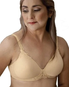 American Breast Care ABC Petite T-Shirt Mastectomy Bra Beige - Picture 1 of 1