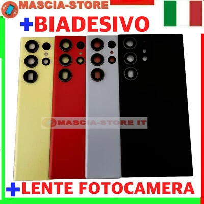 PER SAMSUNG SAMSUNG GALAXY S23 ULTRA S918 SCOCCA POSTERIORE VETRO COPRI BATTERIA BACK COVER