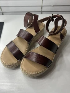 The Drop Women’s Listilla Espadrille Flatform Ankle Strap Sandal Wedge Faux 9 - Picture 1 of 8