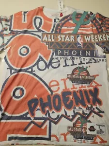 Mitchell & Ness Phoenix All Star Weekend Shirt All Over Print Mens Large NWT - Picture 1 of 6
