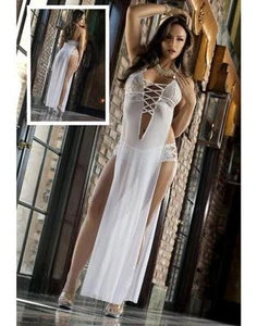 LONGUE NUISETTE FEMME 38 40 + SHORTY SEXE SEXY WOMAN DRESS NIGHTWEAR - Foto 1 di 2