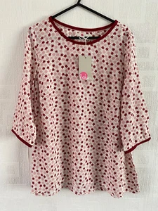 Boden star pattern Hi Lo Top size 12 NEW WO190 - Picture 1 of 3