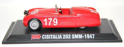 STARLINE USATO 1:43 AUTO DIE CAST CISITALIA 202 SMM #179 1947 ROSSO ART 1000 M 1 - Immagine 1 di 4