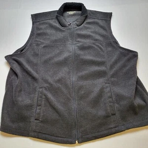 Outdoor Life Vest Mens 2XL Gray Fleece Full Zipper Front T21 - Picture 1 of 5