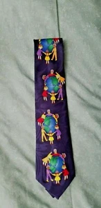 Men's Tie Steven Harris blue  Save The Children  - Picture 1 of 5