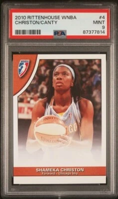 2010 Rittenhouse WNBA Shameka Christon/Dominique Canty  PSA 9 Chicago Sky - Image 1 of 2
